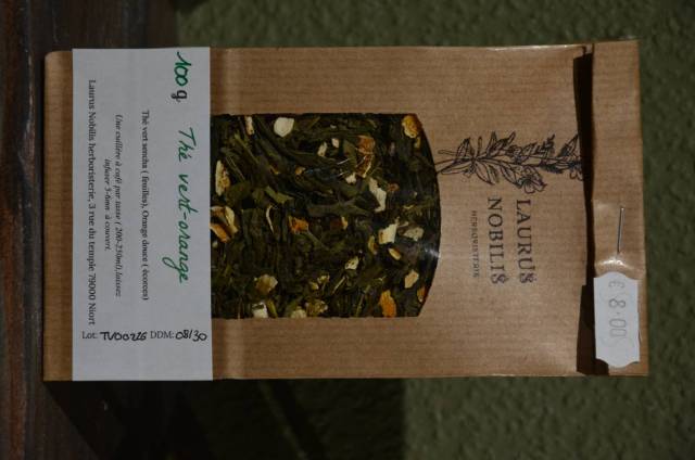 Th� vert � l'orange